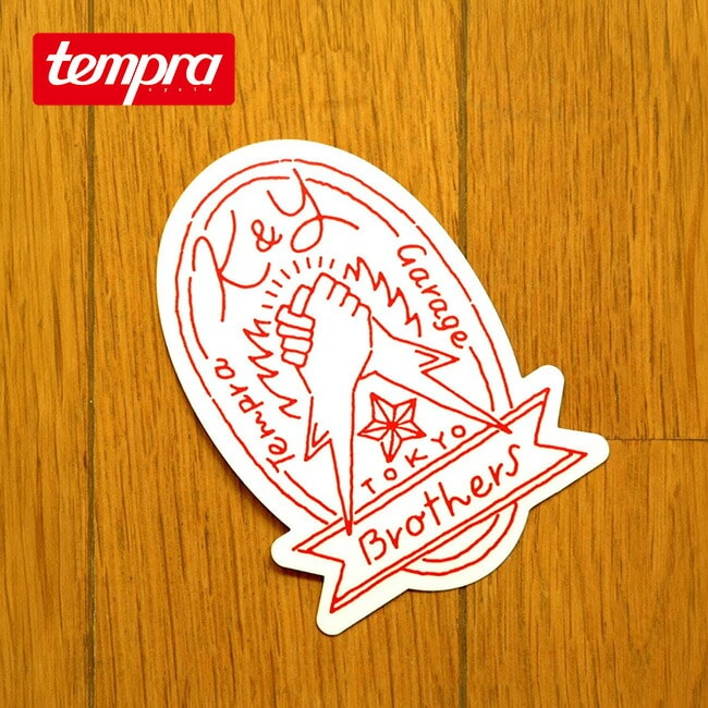 tempra cycle テンプラサイクル K＆Yテンプラガレージブラザーズ ステッカー