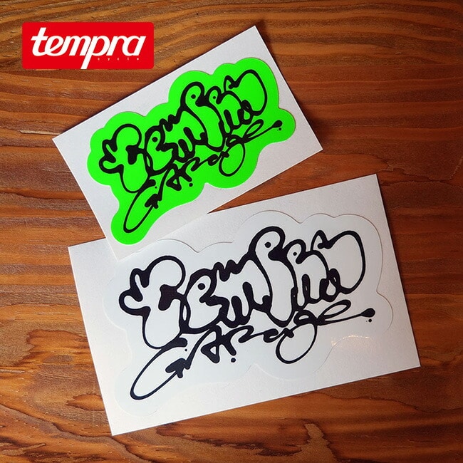 TPG×Ryuji Kamiyama TPG×神山 隆二 ロゴステッカー(ホワイト+グリーン2枚1セット)