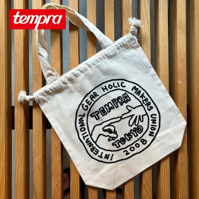 tempra cycle×RUI NAKAMURA テンプラサイクル×ルイナカムラ 巾着トート