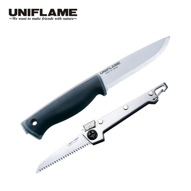 UNIFLAME ユニフレーム UFブッシュクラフトナイフ・燕三条乃鋸セット