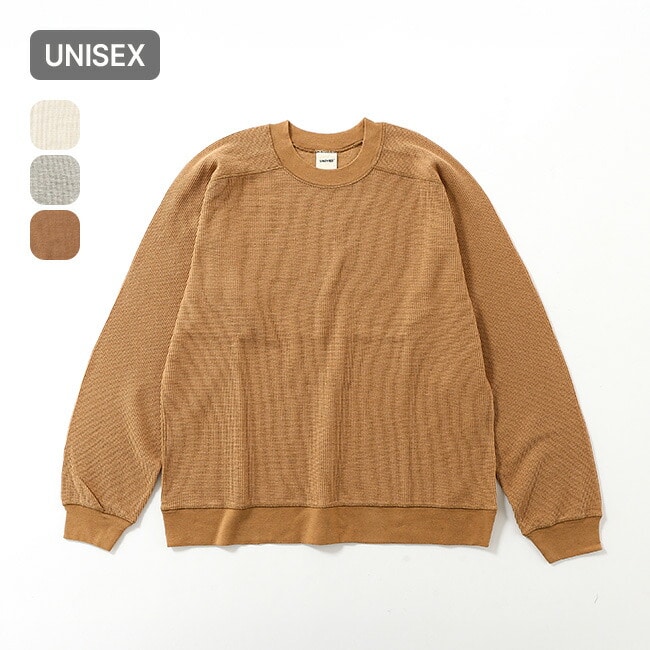 UNDYED アンダイド ワッフルL/Sスウェット