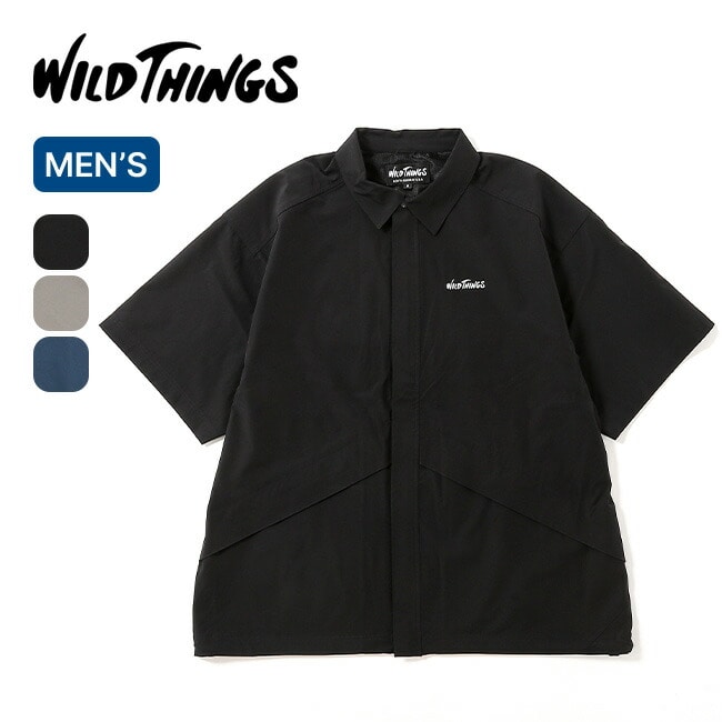 WILD THINGS ワイルドシングス イラスティックナイロンデナリシャツ