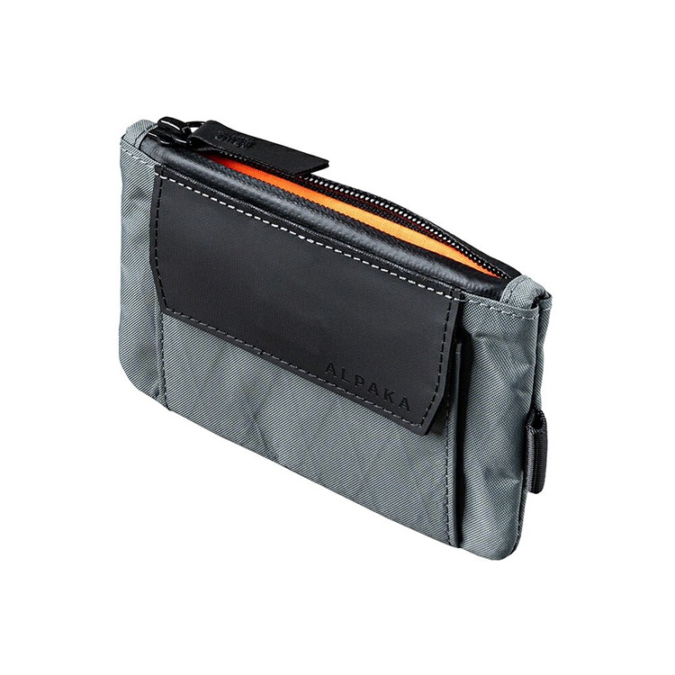 [ALPAKA]ZIP POUCH COIN グレー