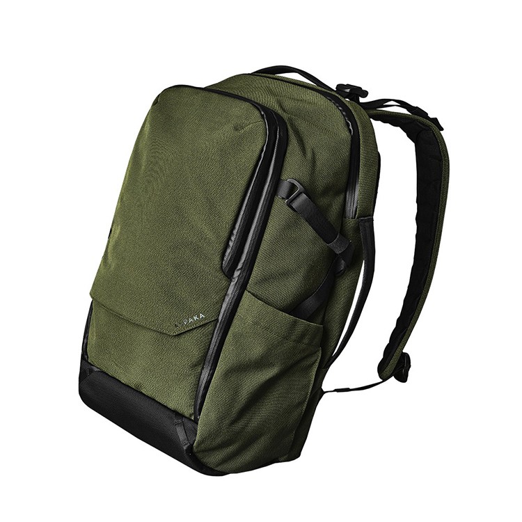 [ALPAKA]ELEMENTS TRAVEL BACKPACK AXOFLUX グリーン