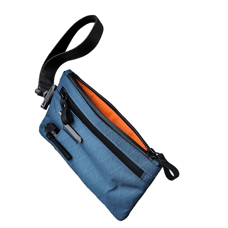 [ALPAKA]ZIP CLUTCH オーシャンブルー