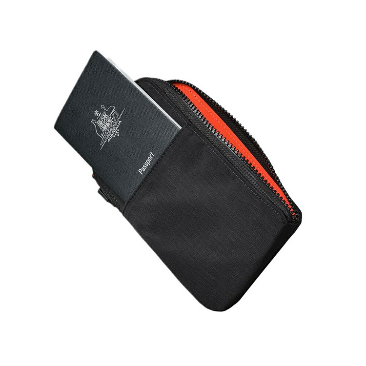 [ALPAKA]ZIP TRAVEL WALLET ブラック