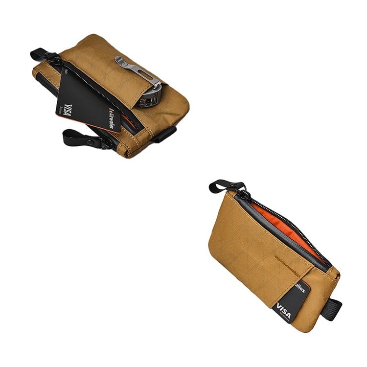 [ALPAKA]ZIP CARDHOLDER X-PAC コヨーテブラウン