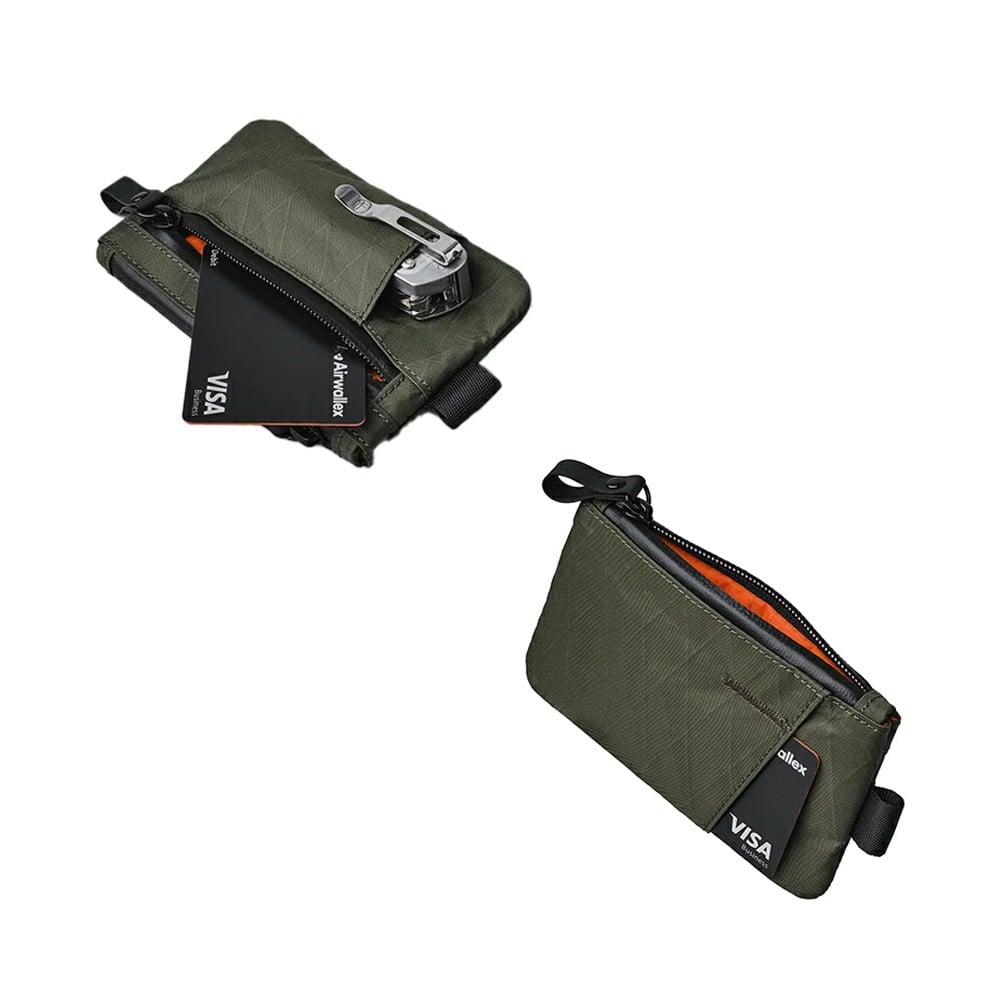 [ALPAKA]ZIP CARDHOLDER X-PAC ダークグリーン
