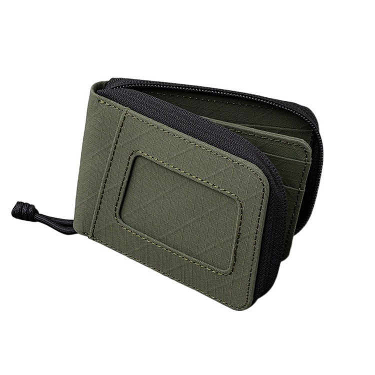 [ALPAKA]ZIP ID WALLET AXOGRID グリーン