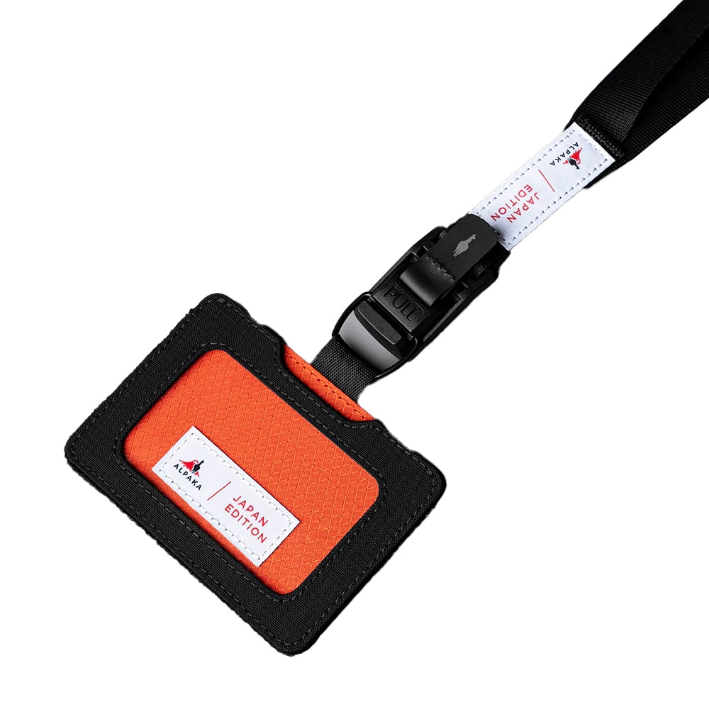 [ALPAKA]BUSINESS ID CARD LANYARD JAPAN EDITION 2nd　ブラック