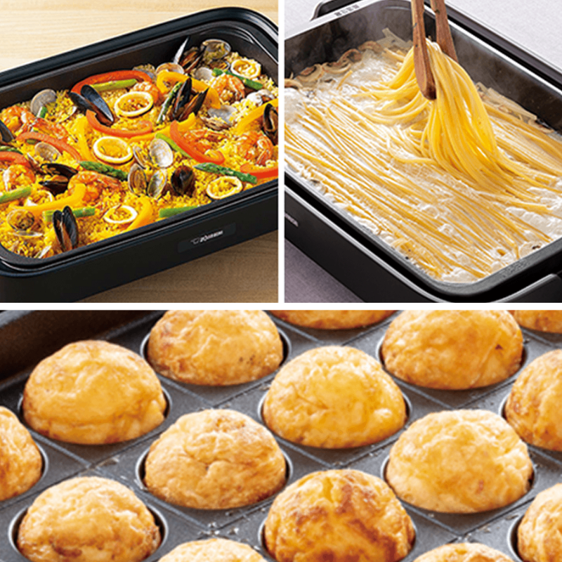 象印マホービン ホットプレート やきやき 3枚プレートタイプ ブラック EA-KJ30ーBA プレート3枚