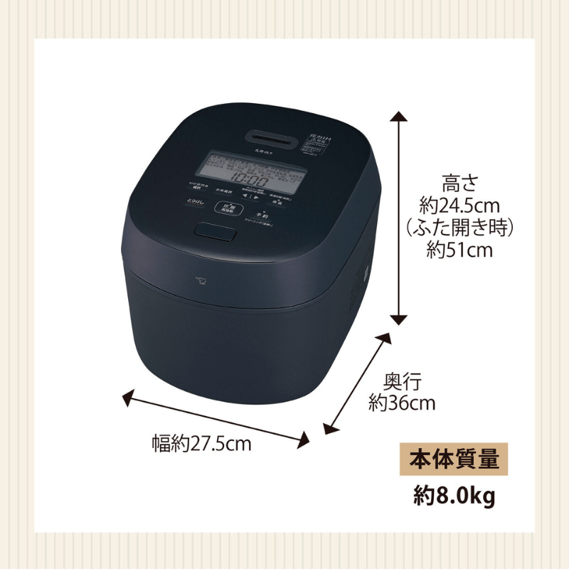 象印マホービン 炎舞炊き 圧力IH炊飯器 1升 スレートブラック NW-NB18-BZ スレートブラック 1升