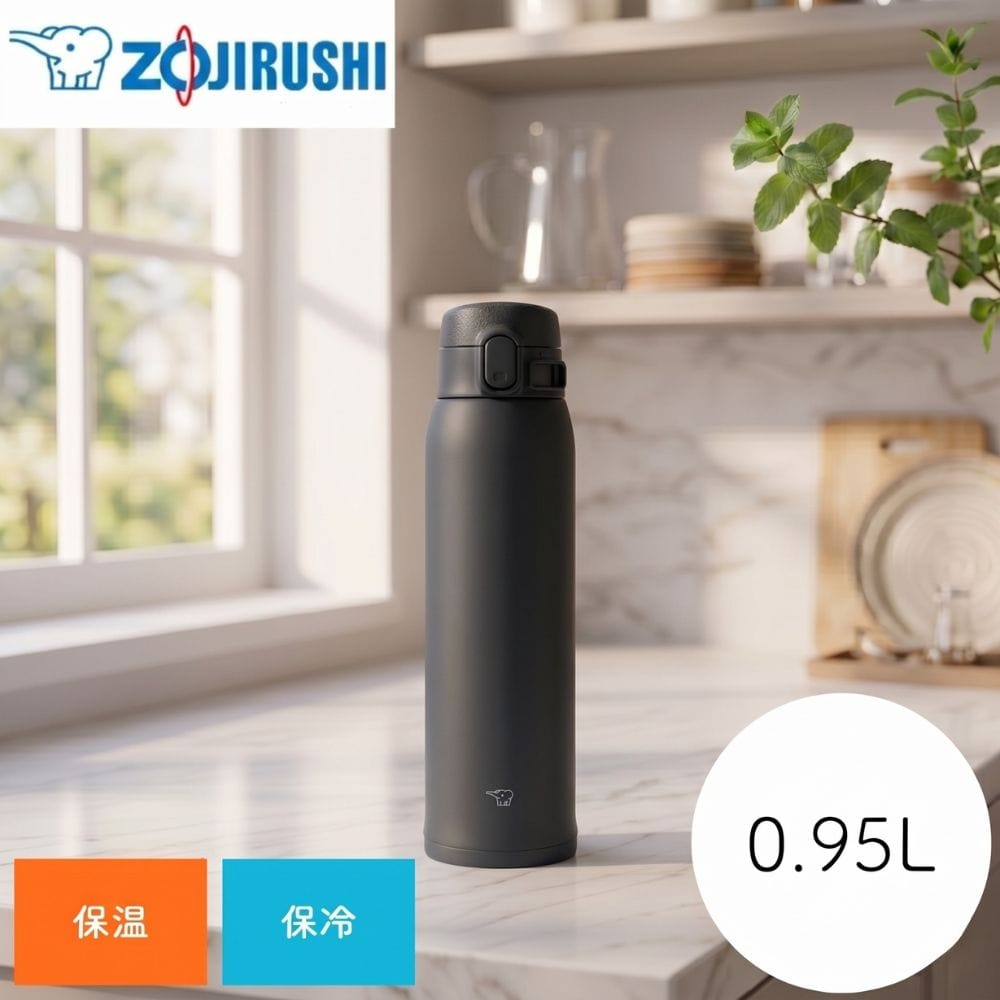 象印マホービン ステンレスマグ ソフトブラック 0.95L SMVB95-BM