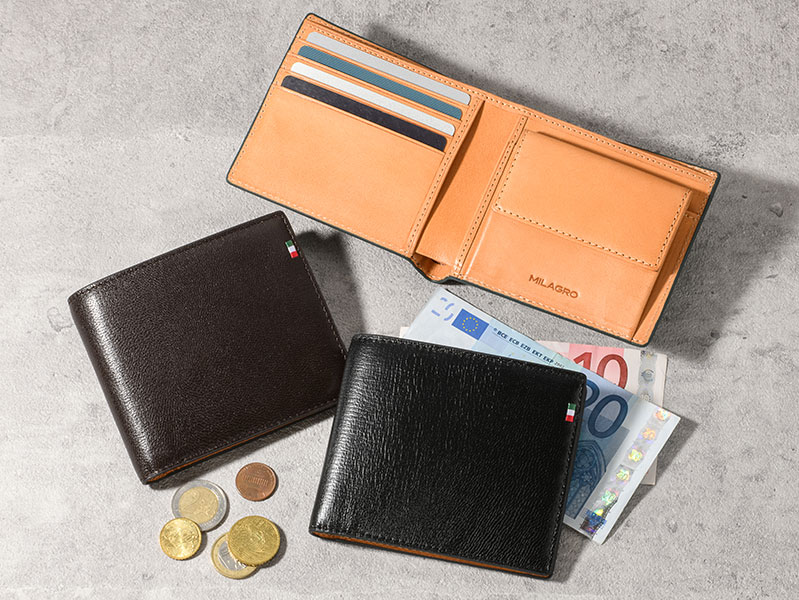 MILAGRO 伊・ボナウド社パルメラートゴート 2つ折り財布
