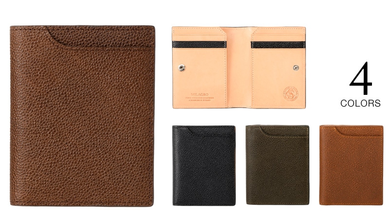 MILAGRO 英国C. F. Stead社製レザー・スリムウォレット
