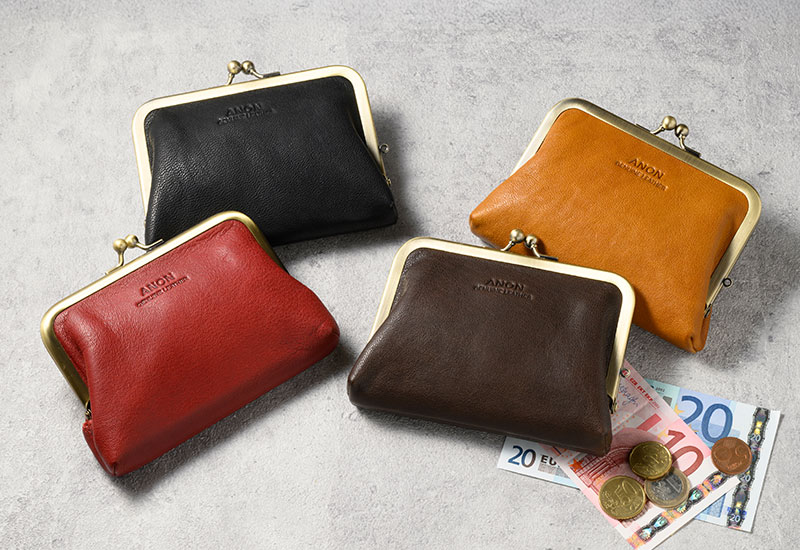 ANON ゴートレザー がま口財布