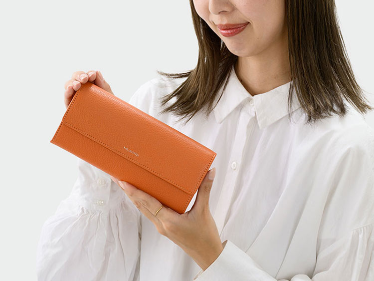 MILAGRO シュリンクレザー・ギャルソン長財布・ブラック ブラック