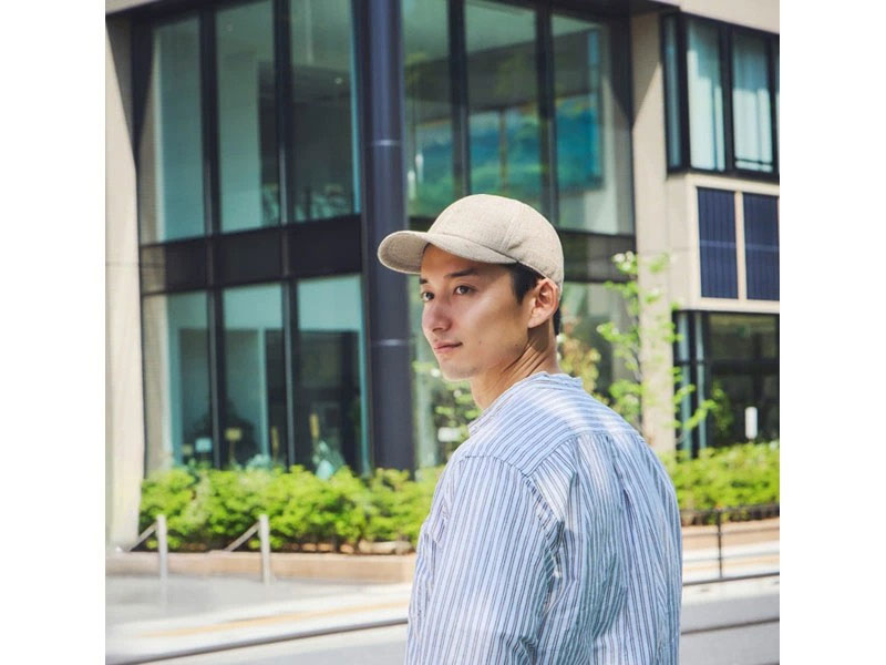 ORIHARA STYLE 栃尾織・コットンリネンキャップ
