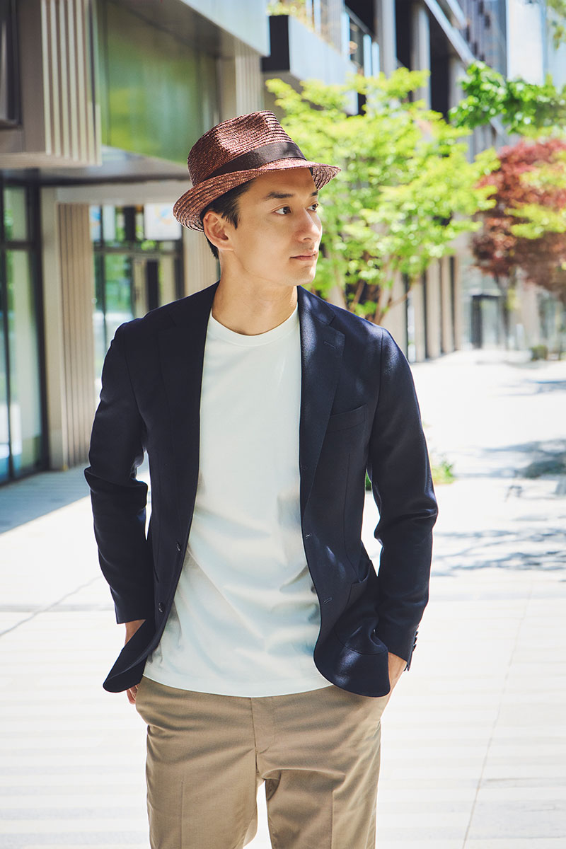 田中帽子店 Noah(ノア)麦わら 中折れハット・ネイビー LL ネイビー LL(62cm)