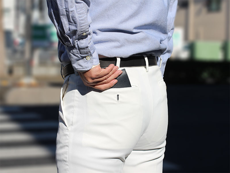 姫路産オイルレザー スマートウォレット 小銭入つき