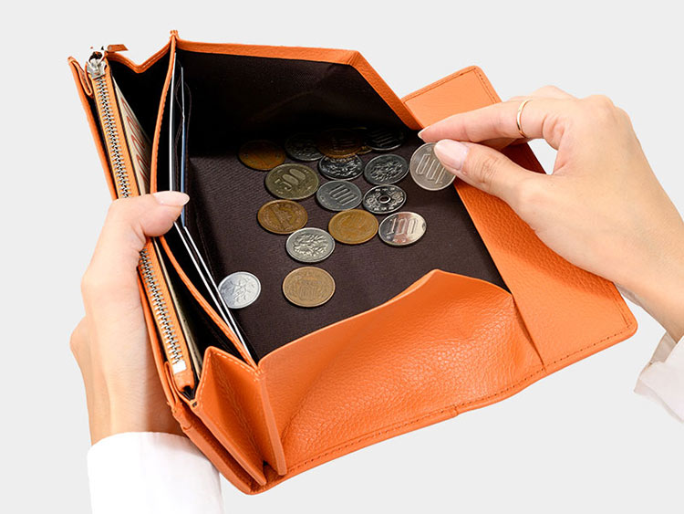 MILAGRO シュリンクレザー・ギャルソン長財布・ブラック ブラック