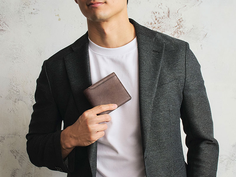 MILAGRO・イタリアンエイジングレザー・札入れ・ダークブラウン ダークブラウン