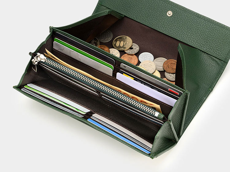 MILAGRO シュリンクレザー・ギャルソン長財布・ブラック ブラック