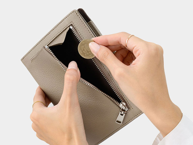 MILAGRO シュリンクレザー・マルチウォレット(パスポート、お薬手帳)・トープ トープ