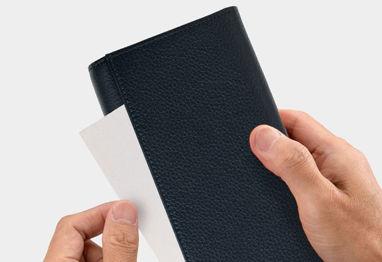 MILAGRO シュリンクレザー・ギャルソン長財布・ブラック ブラック