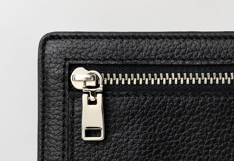 MILAGRO シュリンクレザー・ギャルソン長財布・ブラック ブラック