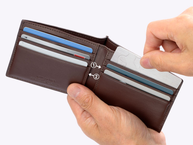 piatto イタリアンレザー・スマートウォレット(小銭入れなし)・ブラウン ブラウン