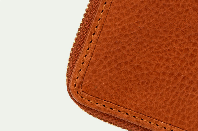 ANON バケッタレザー・L字ファスナー二つ折り財布