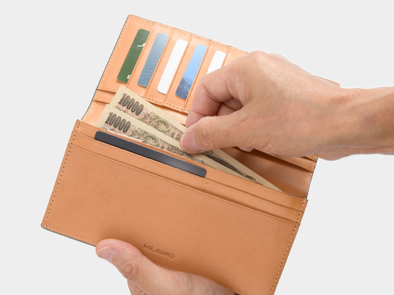 MILAGRO 伊・ボナウド社パルメラートゴート 長財布