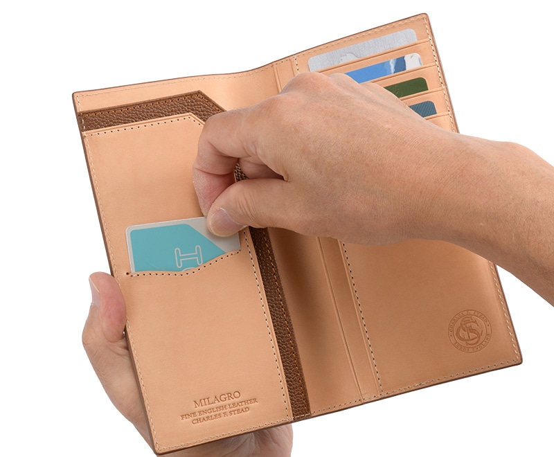 MILAGRO 英国C. F. Stead社製レザー・薄型長財布