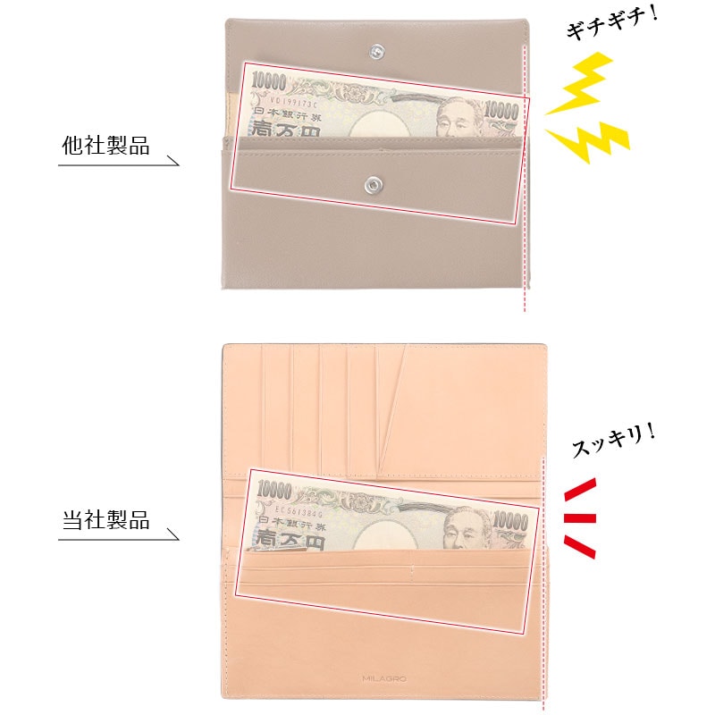 MILAGRO 伊・ボナウド社パルメラートゴート 長財布