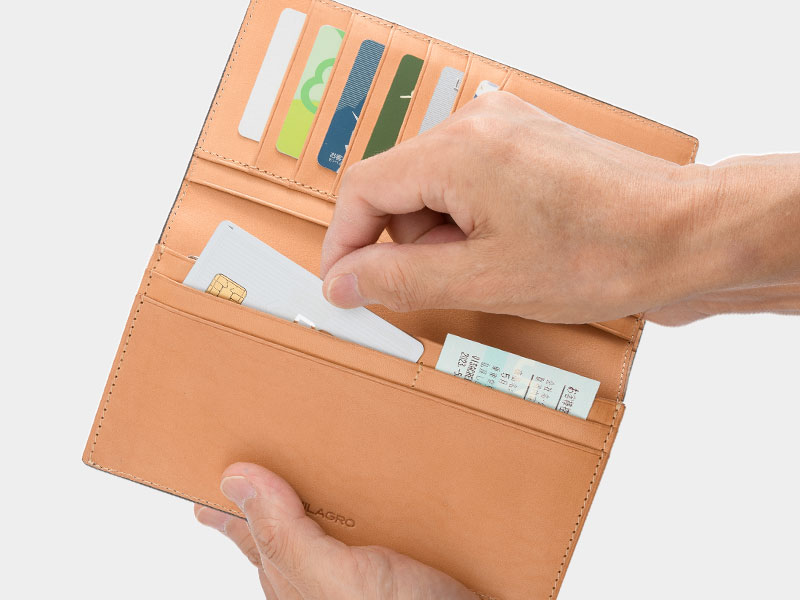 MILAGRO 伊・ボナウド社パルメラートゴート 長財布