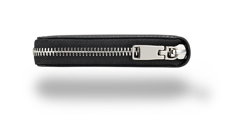 MILAGRO キップレザー・ダブルステッチRF2つ折り財布・ネイビー ネイビー