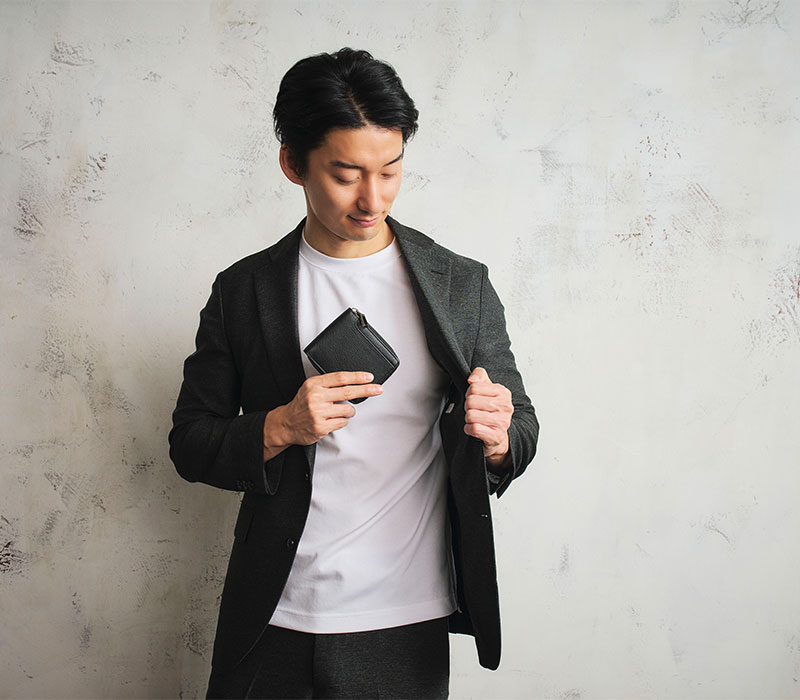 MILAGRO 牛革ソフトミリング・ラウンドファスナー2つ折り財布・ダークブラウン ダークブラウン