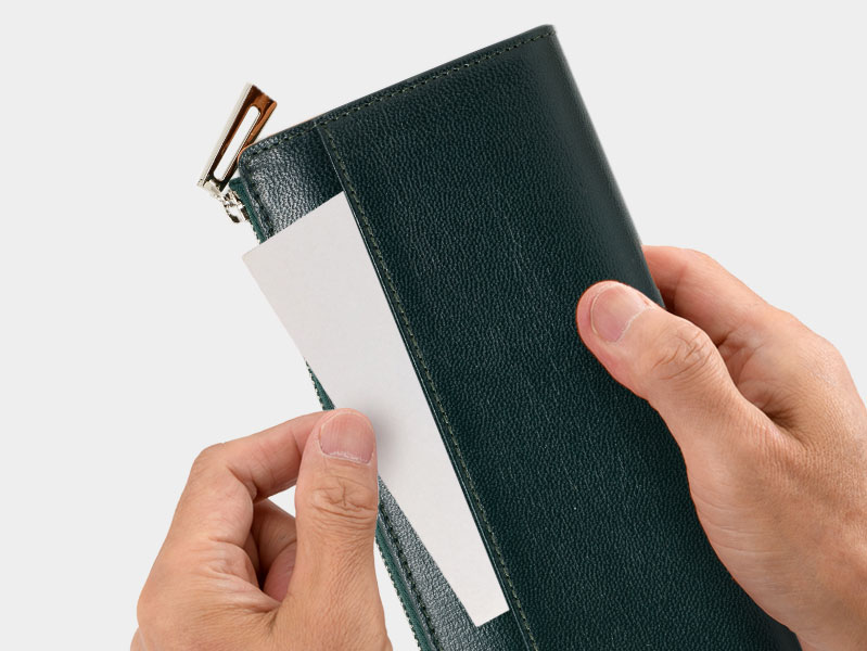 MILAGRO 伊・ボナウド社パルメラートゴート L字ファスナー長財布