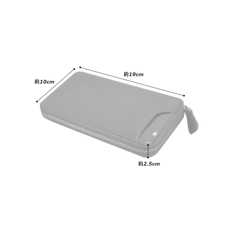 MILAGRO イタリアンレザー ラウンドファスナーギャルソンウォレット