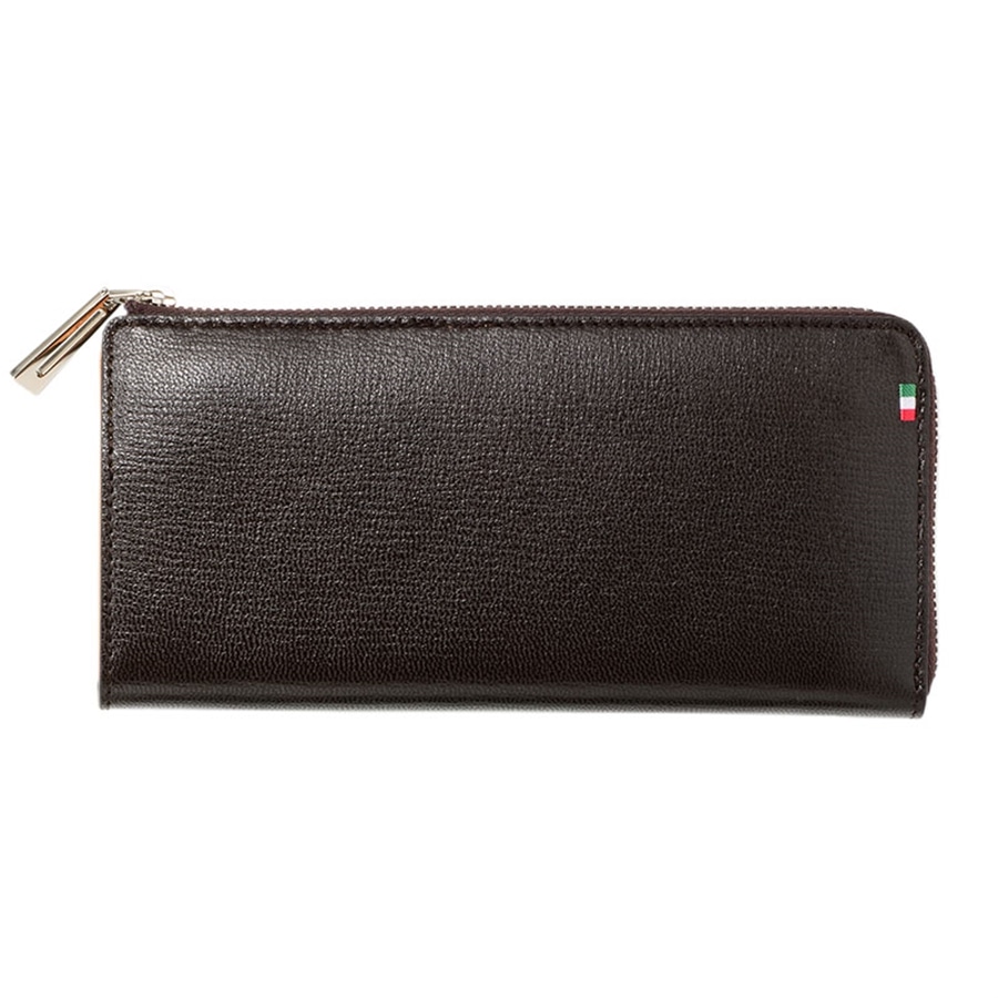 MILAGRO 伊・ボナウド社パルメラートゴート L字ファスナー長財布・ダークブラウン ダークブラウン