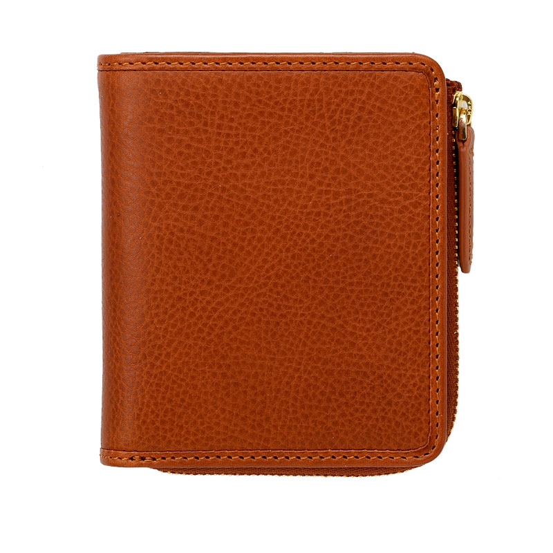 ANON バケッタレザー・L字ファスナー二つ折り財布・ブラウン ブラウン