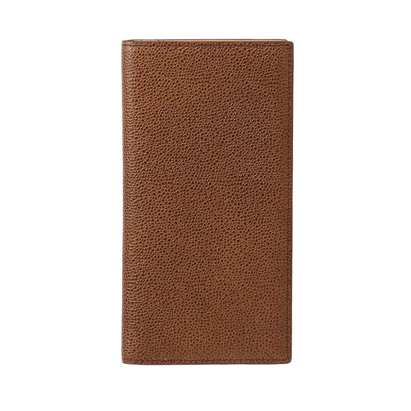 MILAGRO 英国C. F. Stead社製レザー・薄型長財布・ダークブラウン ダークブラウン