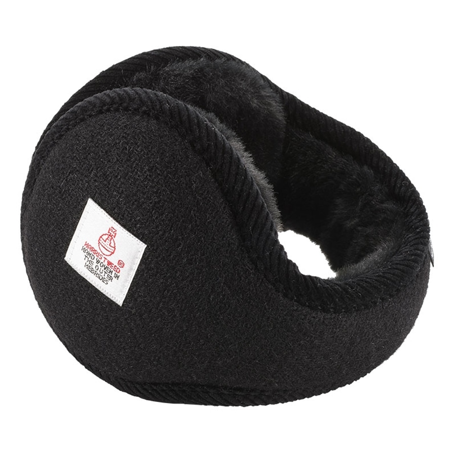 MILAGRO 英国ハリスツイード・イヤーウォーマー ・ブラック ブラック