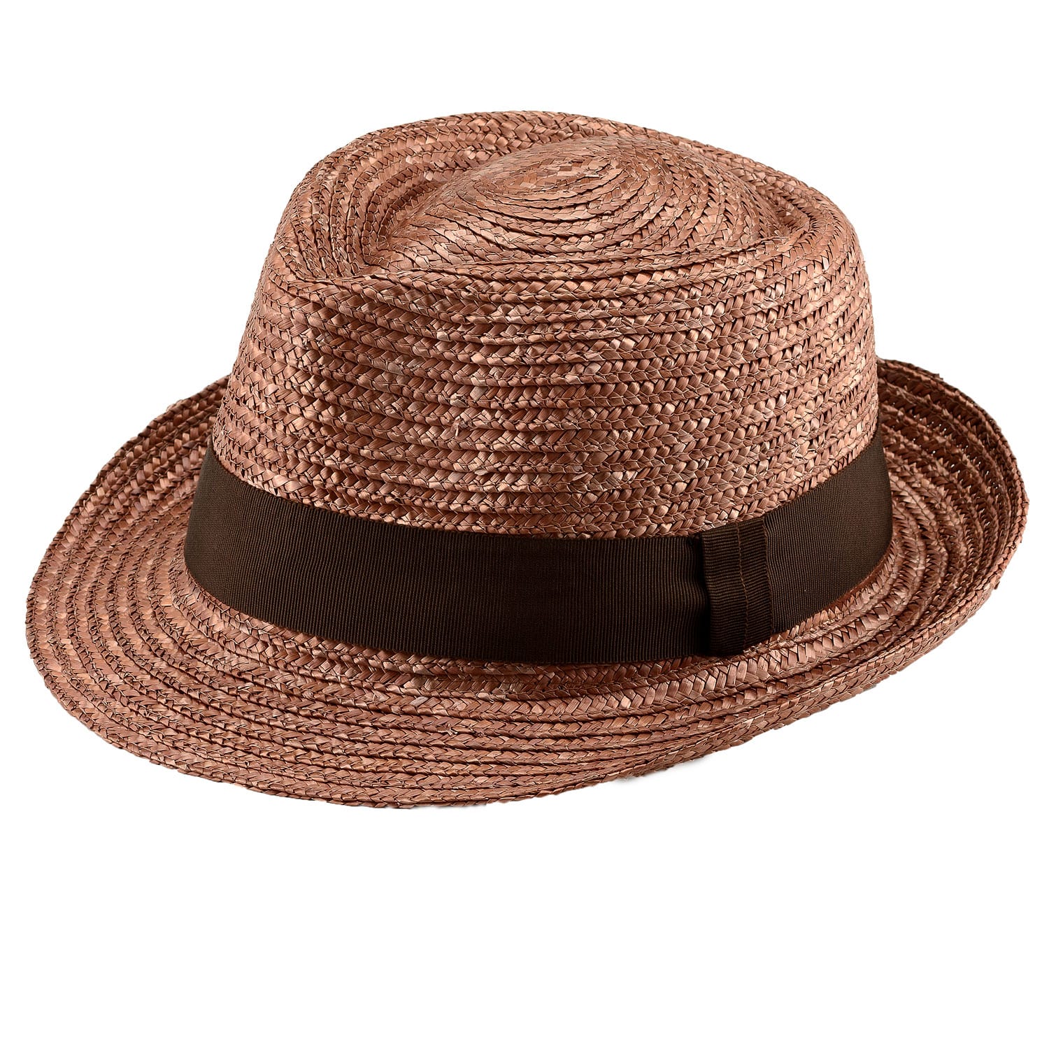 田中帽子店 Noah(ノア)麦わら 中折れハット・ブラウン L ブラウン L(59cm)
