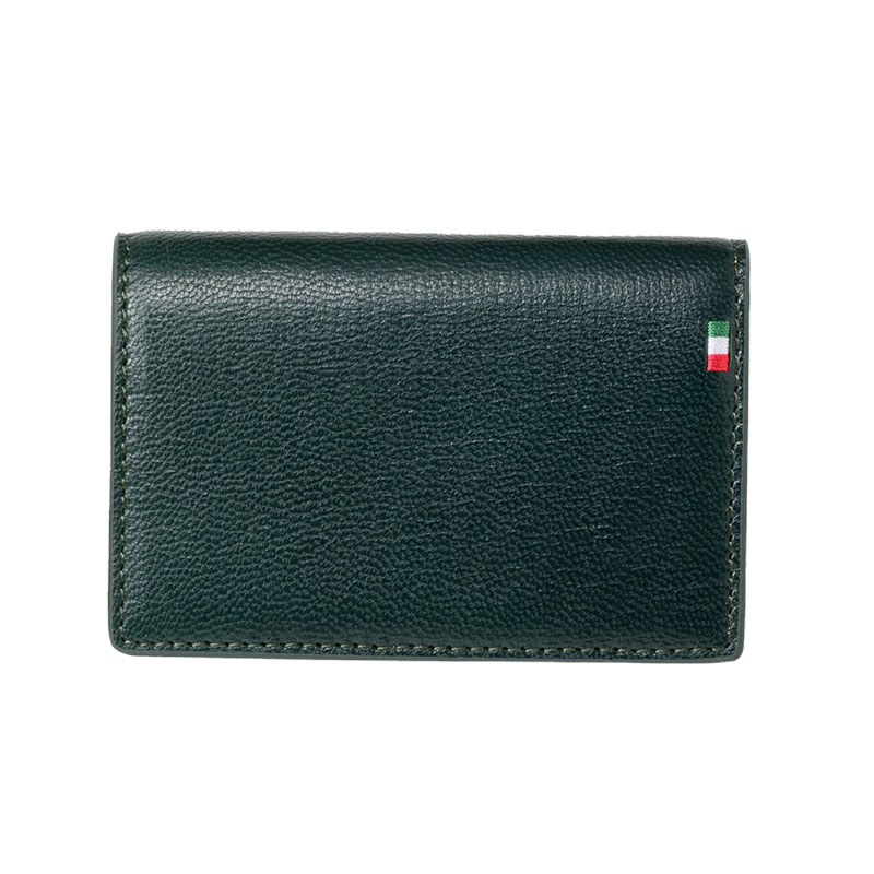 MILAGRO 伊・ボナウド社パルメラートゴート 名刺入れ・グリーン