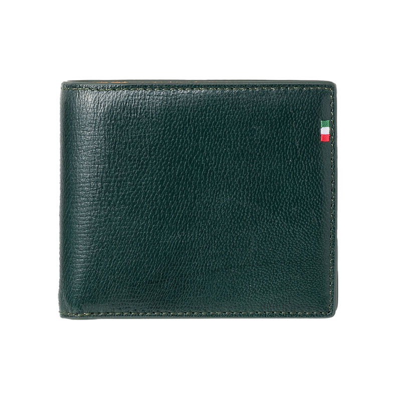 MILAGRO 伊・ボナウド社パルメラートゴート 2つ折り財布・グリーン