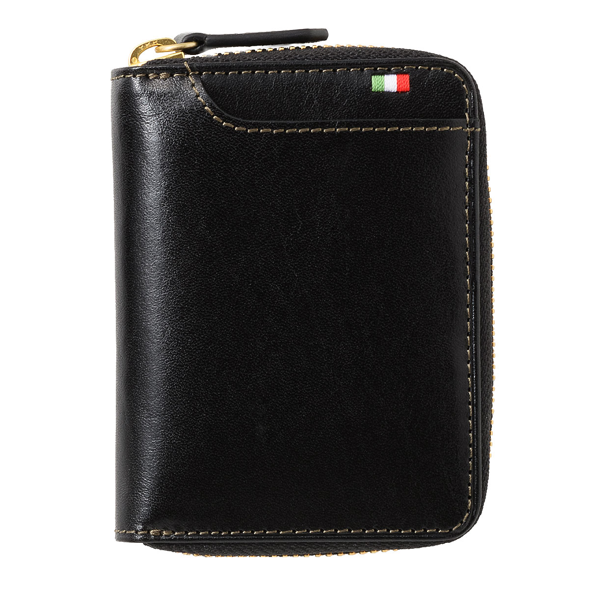 MILAGRO・イタリアンレザーBOXコインケース・ブラック