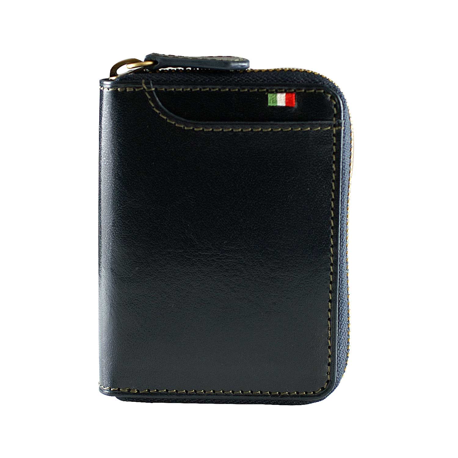 MILAGRO・イタリアンレザーBOXコインケース・ネイビー