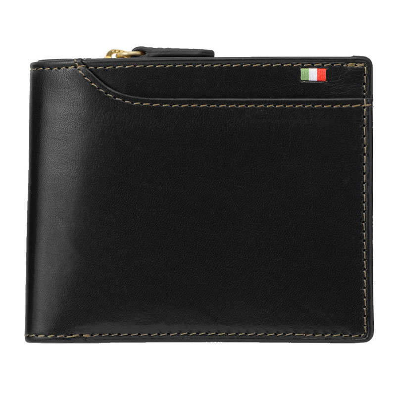 MILAGRO・イタリアンレザー23ポケット 2つ折り財布・ブラック